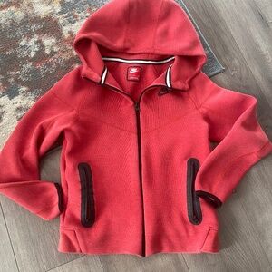 Boys Size Large Red Nike Sportswear Tech Hoodie